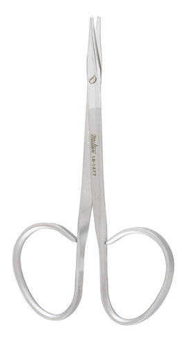 Scissors Tenotomy Miltex® Stevens 3-3/4 Inch Length OR Grade German Stainless Steel NonSterile Ribbon Style Finger Ring Handle Straight Blade Blunt Tip / Blunt Tip by Integra York PA, Inc. (Miltex)  ID 18-1477